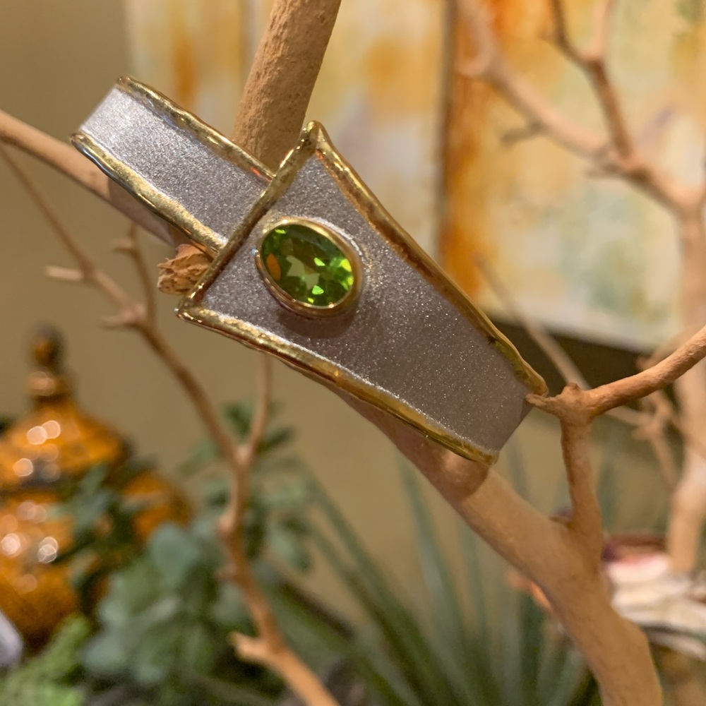 White gold and gemstone bracelets